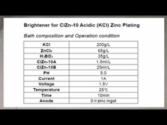Aggiocante per ClZn-10 Acidic (KCl) Zinc Plating